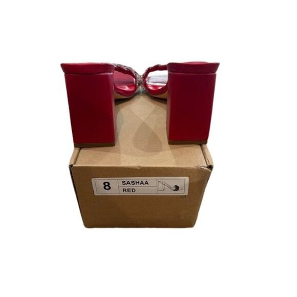 Journee Collection True Comfort Foam Toe Band “Sashaa” Pump in Red Faux Leather - Picture 5 of 10